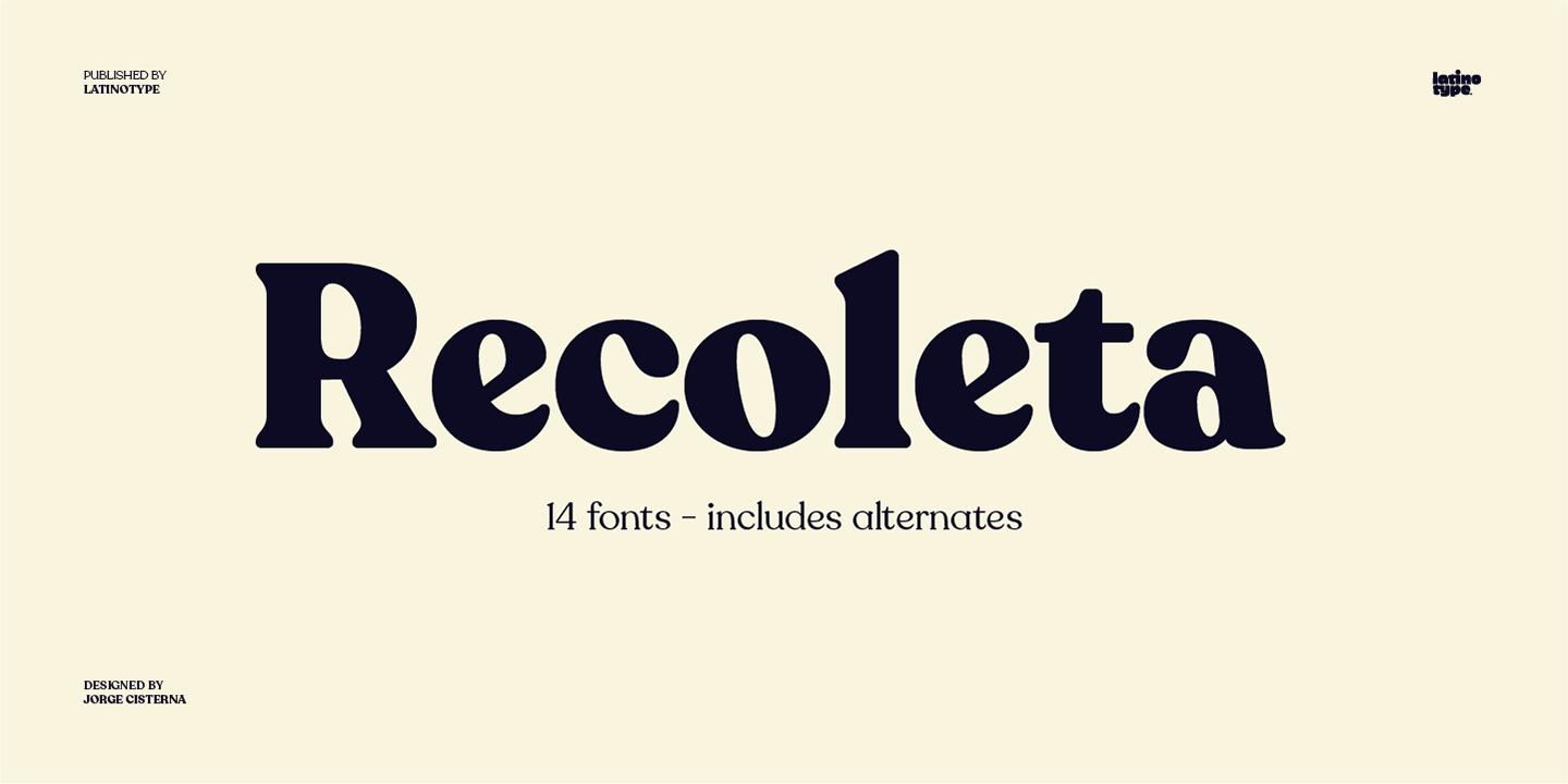 Example font Recoleta #1